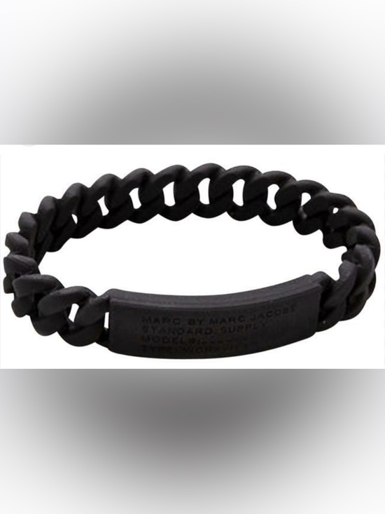 Marc By Marc Jacobs Jewelry - Marc by Marc Jacobs Matte Black Silicone Bracelet